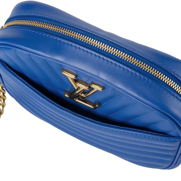 Louis Vuitton New Wave Shoulder Bag Blue Smooth Calf Leather - Picture 6 of 8